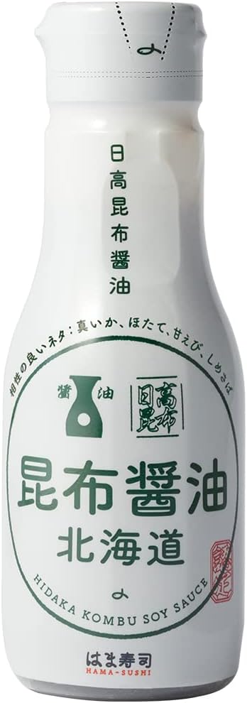 はま寿司 日高昆布醤油（北海道）1本 [200ml] 密封ボトル 【常温】