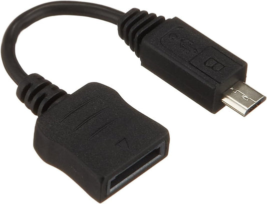 ELECOM スマートフォン用Micro-USB変換アダプタ docomo・softbank端子用 10cm ブラック MPA-FSMB